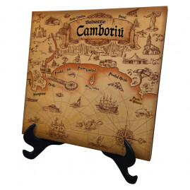 Azulejo com suporte mapa pirata BC
