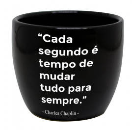 Vaso redondo médio Cada segundo