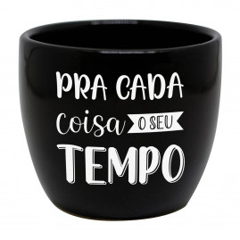 Vaso redondo médio tempo