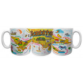 Caneca reta faixa mapa tc Bomb.