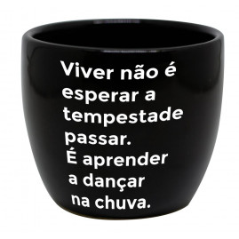 Vaso redondo médio Dançar na chuva