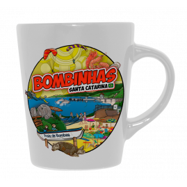 Caneca catarina branca colorido Bomb.