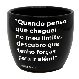 Vaso redondo médio Forças para ir além