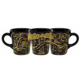 Caneca curva moser preta faixa mapa td fp PGA