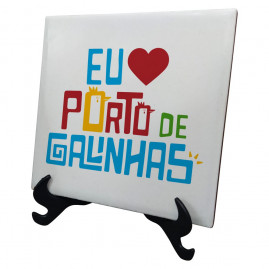 Azulejo com suporte eu amo PGA