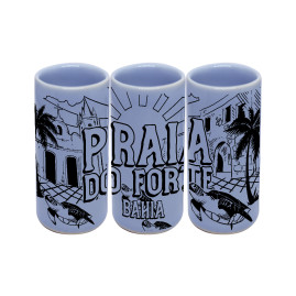 Copo shot vodka retrô traço preto PFO