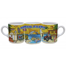 Caneca reta moser faixa colorida AR