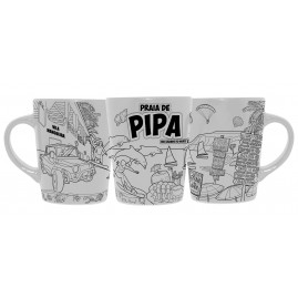 Caneca catarina faixa mapa tp fb PI