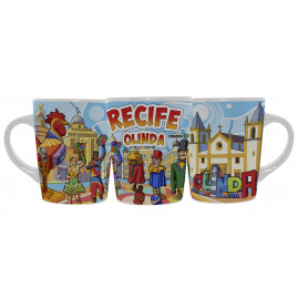 Caneca catarina faixa colorida RE