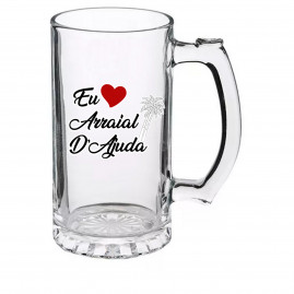 Caneco de Chopp Vidro eu amo AR