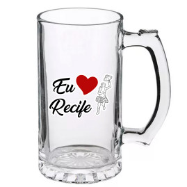 Caneco de Chopp 500ml eu amo ponto turístico RE