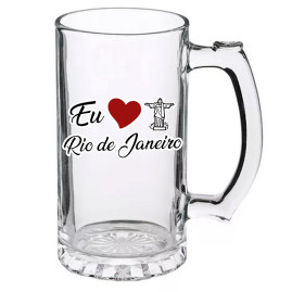 Caneco de Chopp 500ml eu amo ponto turístico RJ