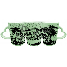 Caneca Catarina Coração Faixa Retrô PB PI