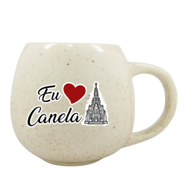 Caneca Moon Natural Granilhada Eu Amo Ponto Turístico CAN