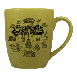 Caneca Curva traço preto CAN