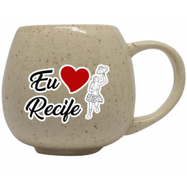 Caneca Moon Natural Granilhado Eu Amo Ponto Turístico RE