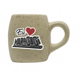 Caneca Moon Pequena Natural Granilhada Eu Amo Ponto Turístico MA