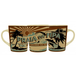 Caneca Catarina Faixa Colorida Retrô PI