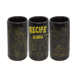 Copo shot vodka traço dourado RE