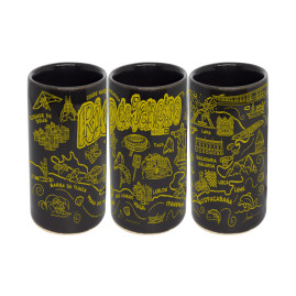 Copo shot vodka traço dourado RJ