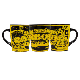 Caneca Catarina Faixa Traço Dourado Retrô BC