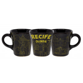 Caneca curva moser preta faixa mapa td fp RE
