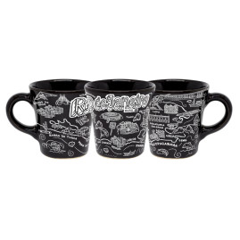 Caneca curva moser faixa traço branco RJ