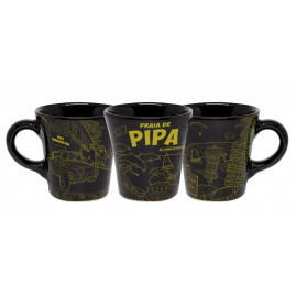 Caneca curva moser preta faixa mapa td fp PI