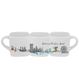 Caneca Quadrada Line Art BC