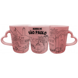 Caneca Catarina Coração Faixa Mapa TPFB MSP