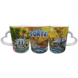 Caneca Catarina Coração eu amo ponto turístico PFO