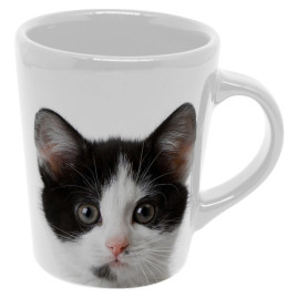 Caneca Gato Preto e Branco