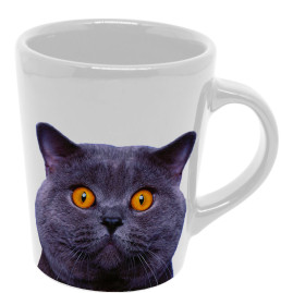 Caneca Gato Persa Cinza