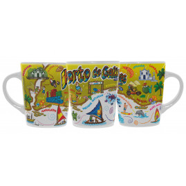 Caneca Catarina Branca Faixa Mapa PGA