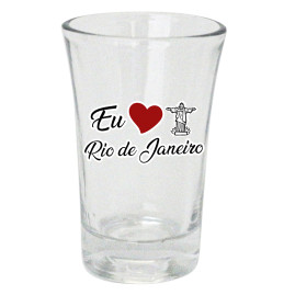 Shot Vidro Eu amo ponto turístico RJ