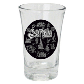 Copo shot traço branco CAN